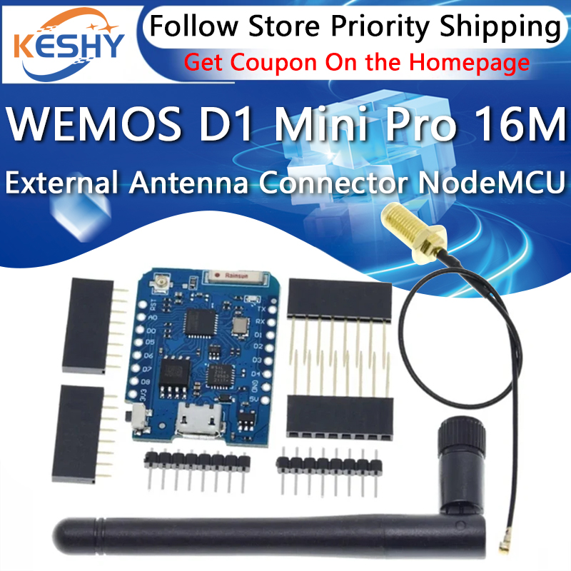 WEMOS D1 Mini Pro 16M Bytes Ex - D1 Mini Pro 评论和价格