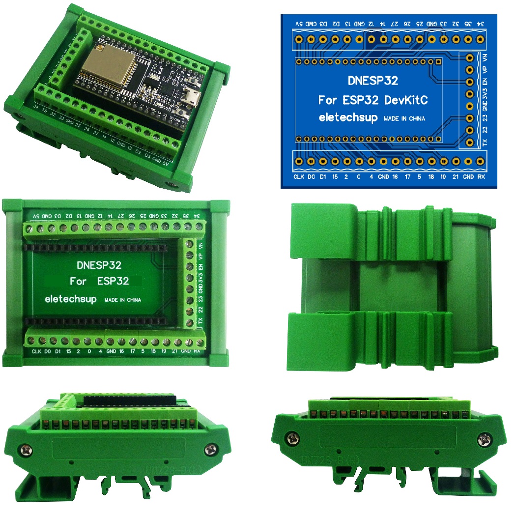 ESP32 DIN Rail Mount Screw Ter - Devkitc 评论和价格