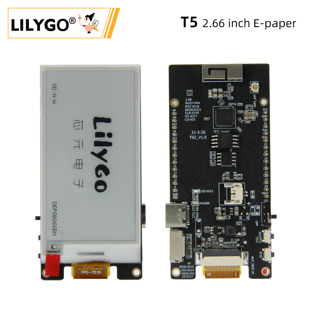 LILYGO® TTGO T5 2.66-Inch E-Pa - Ttgo Tdisplay 评论和价格