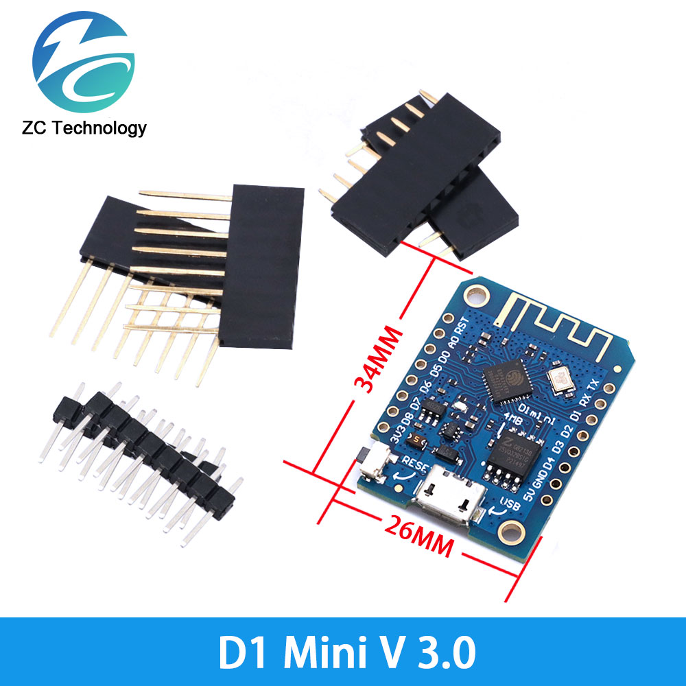 D1 Mini ESP8266 ESP-12F CH340G - Wemos D1 Mini 评论和价格